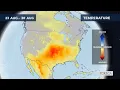 Monthly temperature forecast for the USA 2026