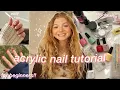 HOW TO DO ACRYLIC NAILS AT HOME for beginners DIY easy affordable tutorial nail art ideas 2023