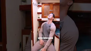 A man and his heated throne 🚽 #boattour #sailboat #offgridliving #boatlife