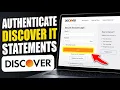 How to authenticate with Discover it card statements - Step By Step