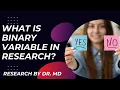 What is binary variable in research