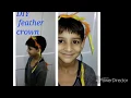 DIY feather boho inspired crown