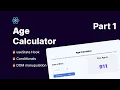 Build Age Calculator App in React Mini Project useState Hook Conditionals