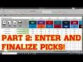 NFL Football Office Pick em Pool Sheet in Excel Pt 2 Entering Picks