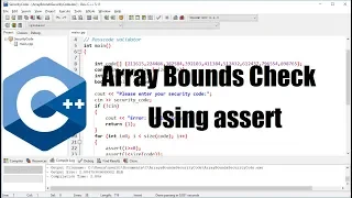 C Array Bounds Check using Assert - Passcode Validator Example