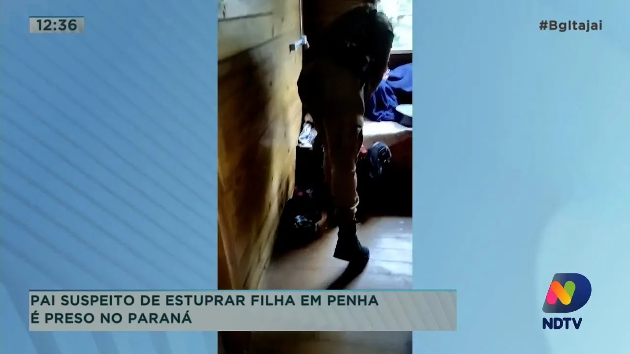 Preso suspeito de estuprar a própria filha, e homicídio em Porto Belo