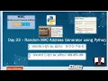 Day 33 Random MAC Address Generator using Python