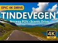 Download Lagu Epic 4K Drive on Norway’s Tindevegen | Scenic Mountain Road POV