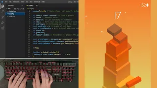ASMR Programming - Coding Stack Game with Javascript