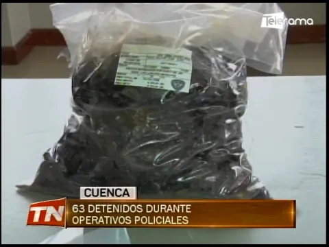63 detenidos durante operativos policiales