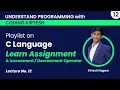 Operators in C Learn Assignment Operators in C in Hindi