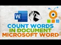 How to Count Words in Microsoft Word Document