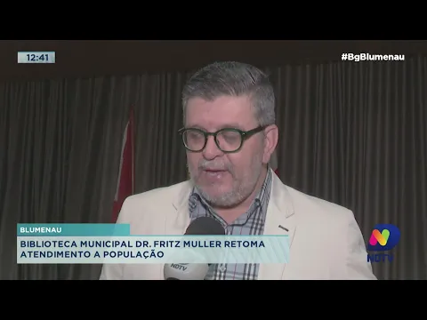 Blumenau: Biblioteca Municipal Dr. Fritz Muller retoma atendimento a população