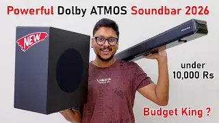 Powerful Dolby ATMOS Soundbar with SubWoofer under 10K ..? π± Khatarnak Bassπ₯
