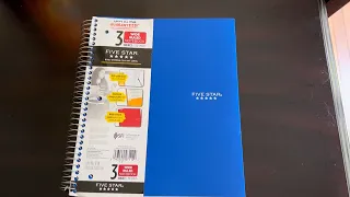 Five Star Spiral 3-Subject Notebook REVIEW