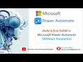 Microsoft Power Automate Tutorials Module 4 How to Build a first FLOW in Power Automate