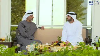 ولي عهد دبي يستقبل خالد بن محمد بن زايد دندنها