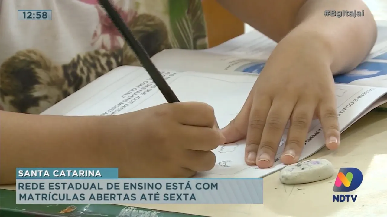 Rede estadual de ensino está com matrículas abertas até sexta
