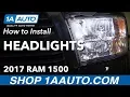 How to Replace Headlights 11-17 Ram 1500