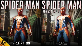 Spider-Man Remastered PS5 vs Spider-Man PS4 Direct Comparison