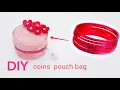 DIY cute coin pouch bag tutorial