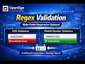 OpenSign Regex Validation Tutorial Validate Text Input with Built-in Custom Regex