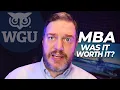 My WGU MBA 1 Year Later The Honest Truth