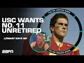 Matt Leinart says he will NEVER AGREE to unretire his No 11 jersey at USC The Pat McAfee Show