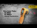 Fluke 64 MAX, Termómetro Infrarrojo. De -30 a 600 °C (de -22 a 1,112 °F), Resolución Optica 20:1, Emisividad 0.10 a 1.00, Seguridad IP54. - Video 2 of 1
