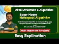 Boyer moore Horsepool algorithm Data structures and algorithms All universities