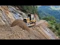 Download Lagu Extreme Mountain Road Build Bulldozer Leveling | Road Construction Carving Mountain Slope