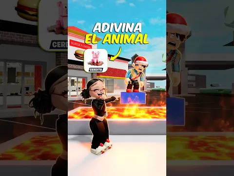 ADIVINA EL ANIMAL ANTES DE CAER a la LAVA 😱 #roblox #brookhaven #robloxbrookhaven