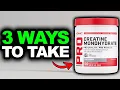 How To Take GNC Pro Performance Creatine Monohydrate 5000 3 BEST WAYS