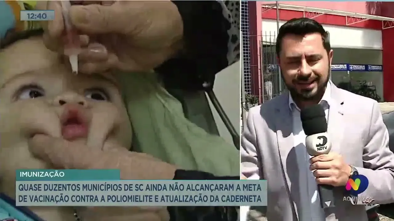 Quase 200 municípios de SC ainda não alcançaram meta de vacinação contra a poliomelite