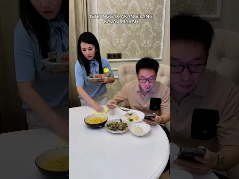 Kalo lagi marah.. istri gak akan bilang lewat kata2, tp lewat tindakan 🤪 #shorts