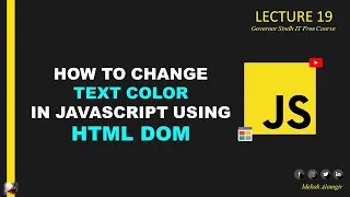 How to Change Text Color in JavaScript Using Onclick