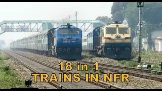  18 in 1 one day with trains at gaisal spot of worst train accident furious trains in nfr