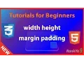 CSS Width Height Margin Padding - html5 CSS Course