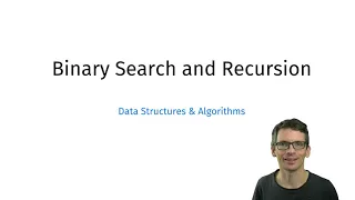 Binary search and recursion