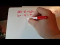 Algebra 21 - Multi Step Equations I