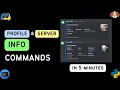 User Profile and Server Info Commands Discord Nextcord Bot Tutorial Python Part 12