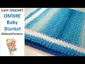 Easy Crochet Ombre Baby Blanket Tutorial -