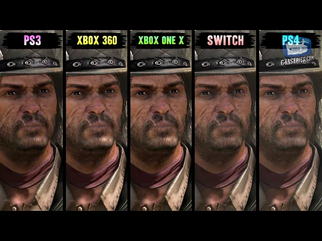 Red Dead Redemption Comparison - PS4 / Nintendo Switch / Xbox One X / Xbox 360 / PS3