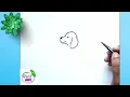 How to Draw a Dog Step by Step 🐕