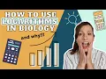 A Level biology using LOGARITHMS - How to calculate log and when to use it Math Skills in Biology