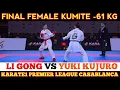 Lagu FINAL KARATE KUMITE -61 KG | LI GONG VS YUKI KUJURO | CHINA VS JAPAN  |  Karate 1 Casablanca 2024