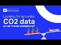 Looking for accurate CO2 data on air travel emissions