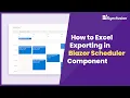 How to Excel Exporting in Blazor Scheduler Component