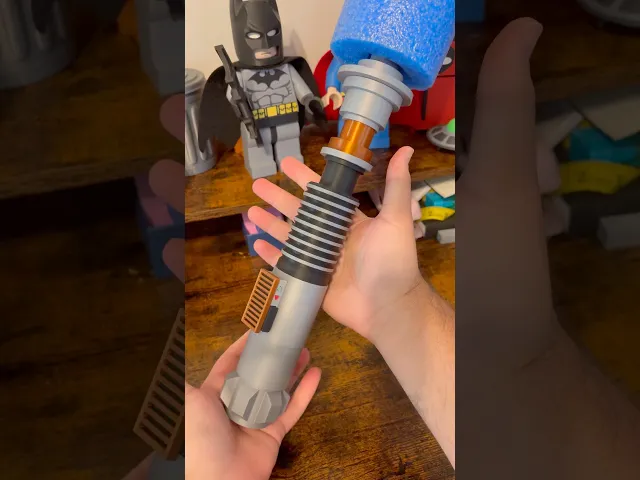Luke Skywalker Lightsaber (Pool Noodle Sword Handle/Boffer Grip) video thumbnail