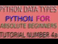 Python data types explained